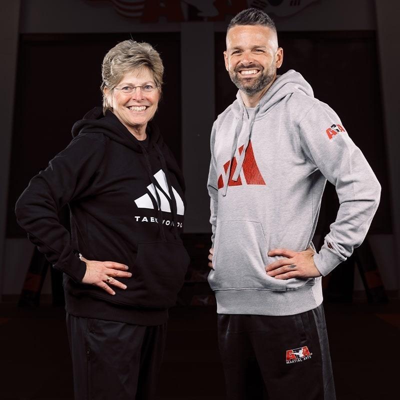 ATA Adidas Blk Comm Sport Hoodie - image 2 of 2